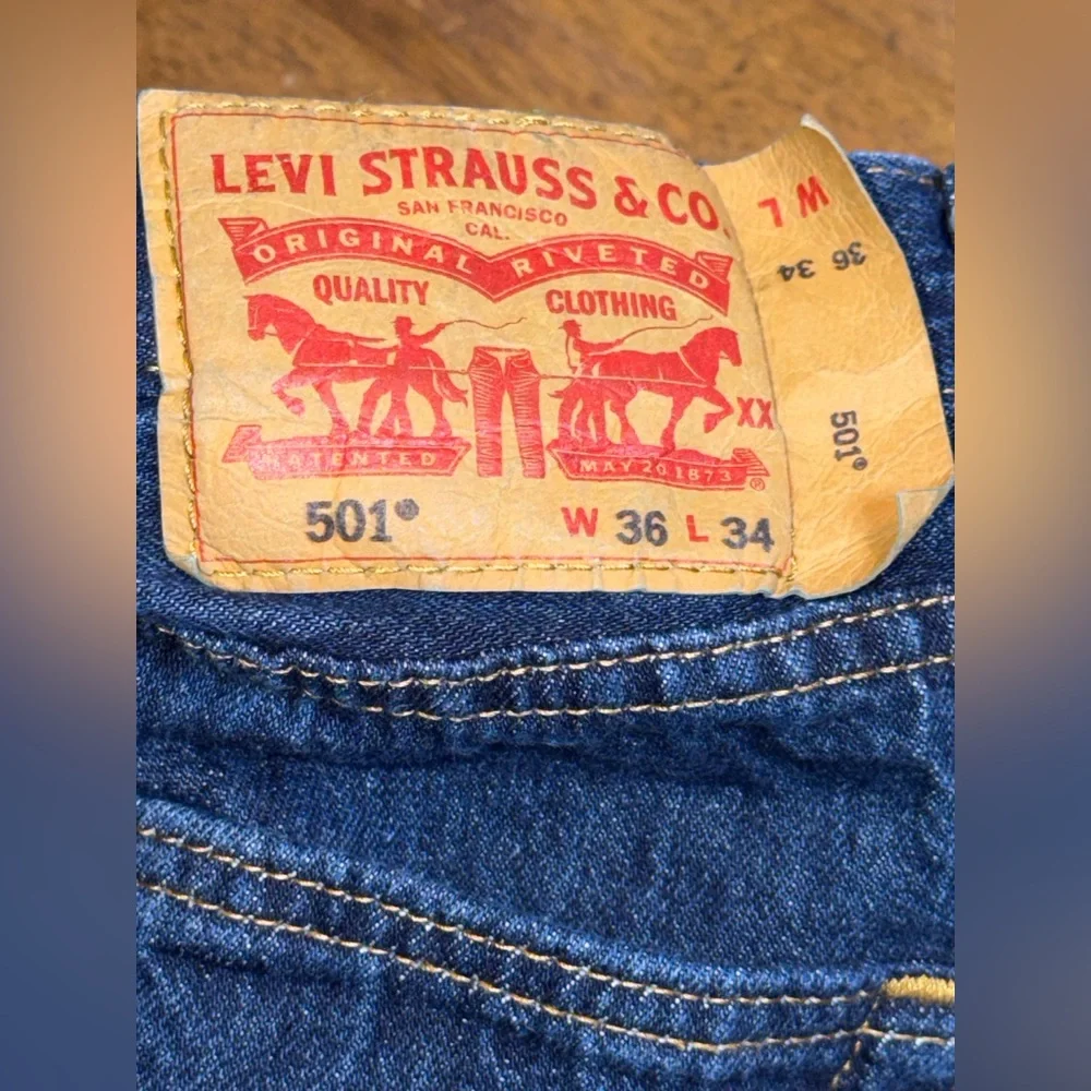 Levi's Dark Indigo Straight Jeans